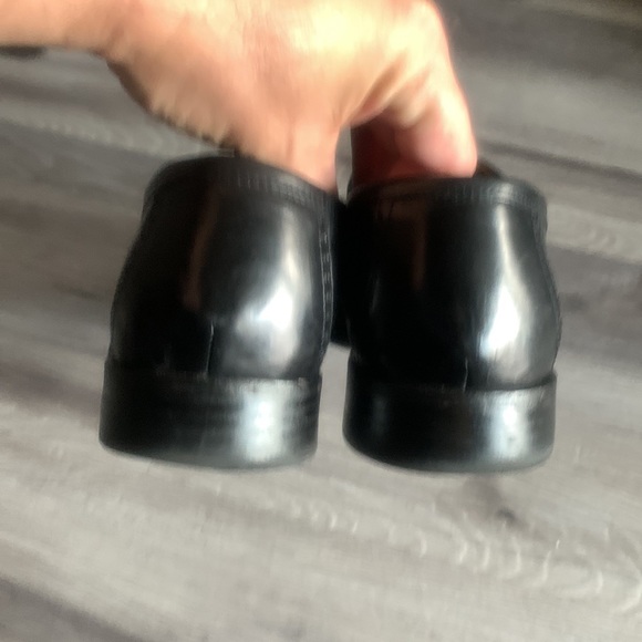 Johnston Murphy Men’s Black Penny Loafer slip on dress shoes size 9.5 Sheepkskin - Picture 4 of 8